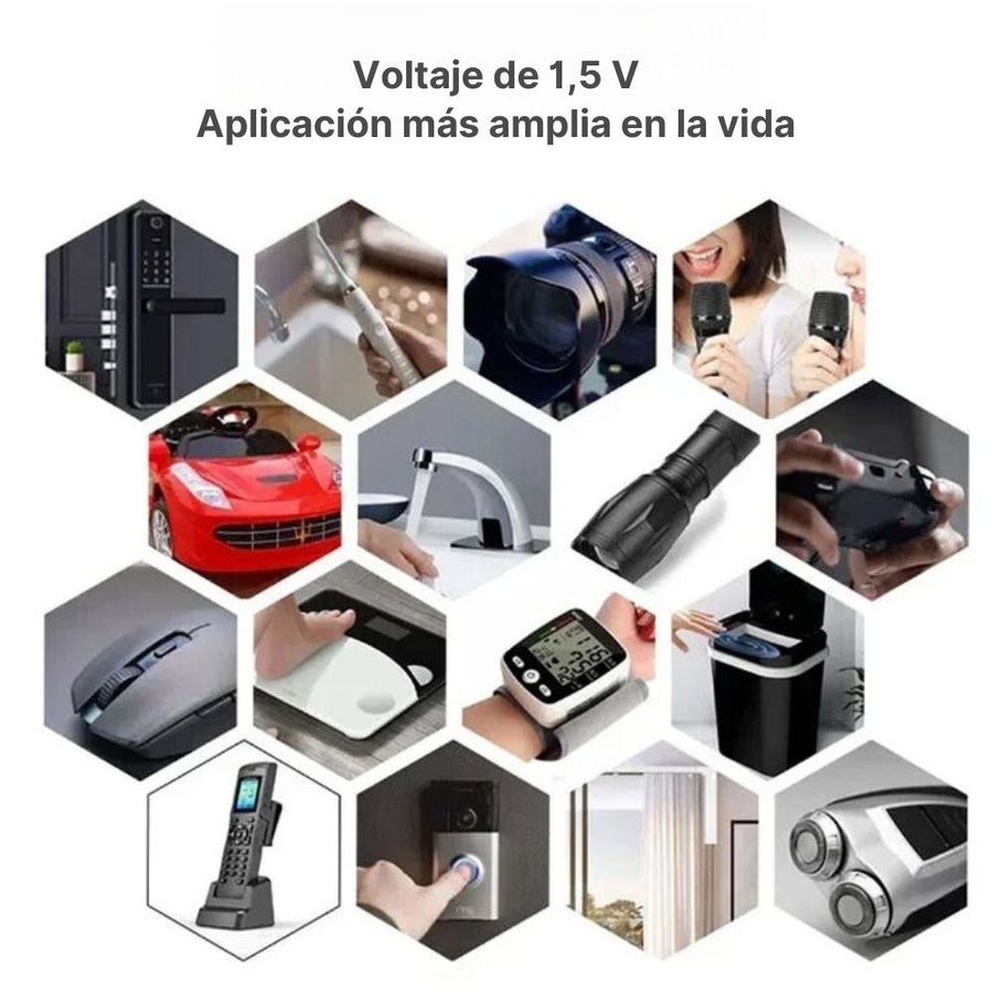 Pilas Recargables AA Tipo C